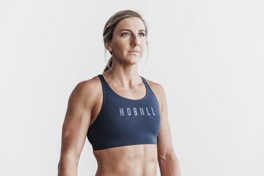 Nobull Women's Swim Top Navy | Australia (TN4397)